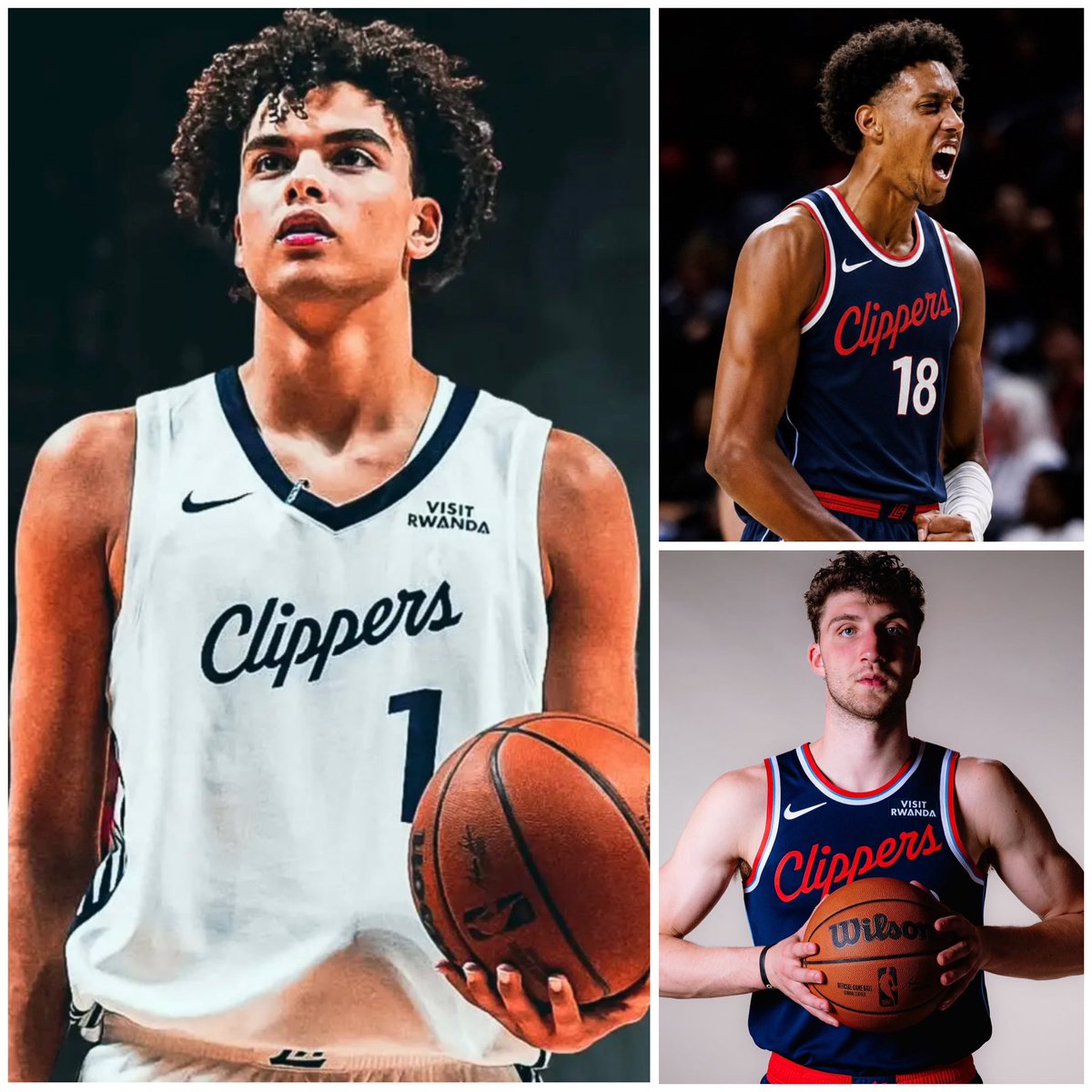 SleeperClippers's tweet photo. All 3 Clippers draft picks showed out today 🤩

Keaton Wagler:
23 PTS
4 AST
6-16 FG
4-7 3PT

Baba Miller:
15 PTS
5 REB
2 AST
5-7 FG

Nick Martinelli: 
14 PTS
6 REB
2 AST
7-11 FG

Grade each rookie’s performance 🔥⬇️ https://t.co/CofJjeOcTS
