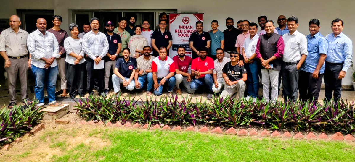 IndianRedCross's tweet photo. Building a Stronger National Disaster Response Team 
IRCS, NHQ is conducting the #NDRT Training (11–18 July 2026).
 Secretary General Sh. Lalit Wadhwa encouraged participants to uphold professionalism, discipline, integrity, and teamwork.
#IndianRedCross #IFRC #ICRC https://t.co/UgZ3JO5nPL