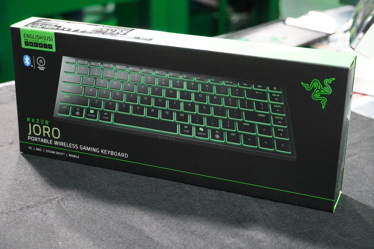 RAZER STORE】 超薄型キーボード好評発売中🐍 『Razer Joro』 税込