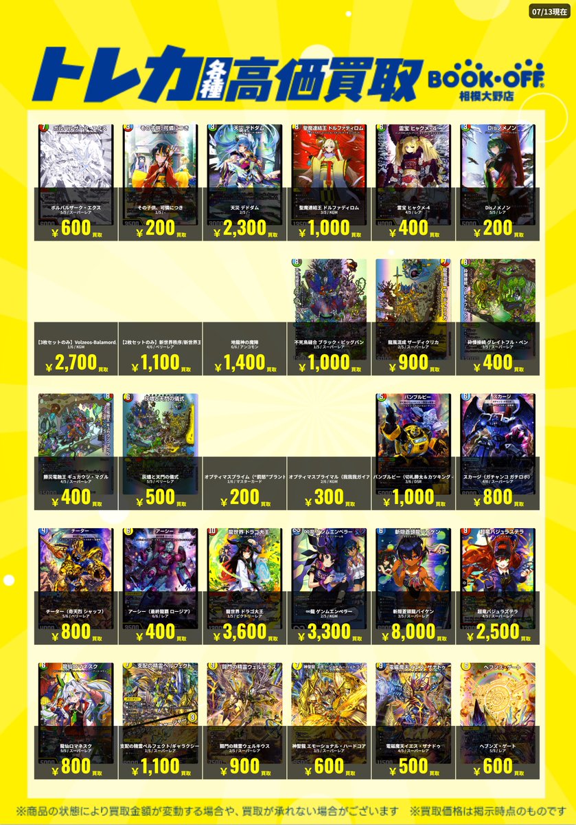 🔥🔥デュエマ買取 超強化中🔥🔥 デュエマ神アートの高価買取情報（1/2