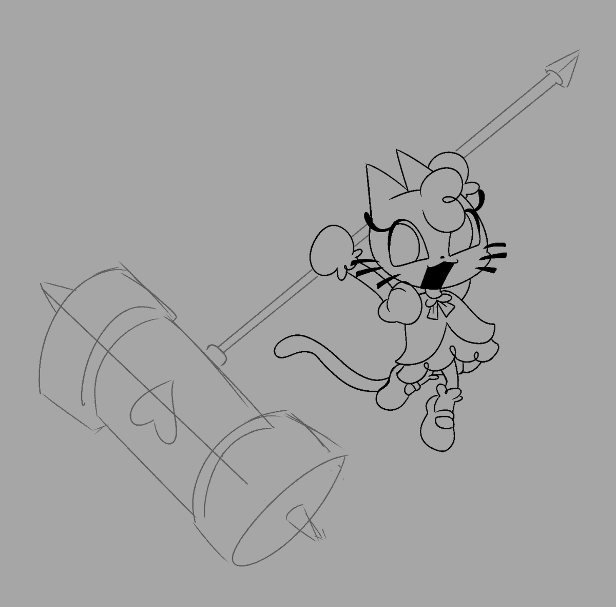 starrblxdeee's tweet photo. Can you tell I love her giant Piko Piko hammer? (WIP)

#nextfridaymagicalmeowmeow
#magicalmeowmeow https://t.co/5Znur1Oiyu