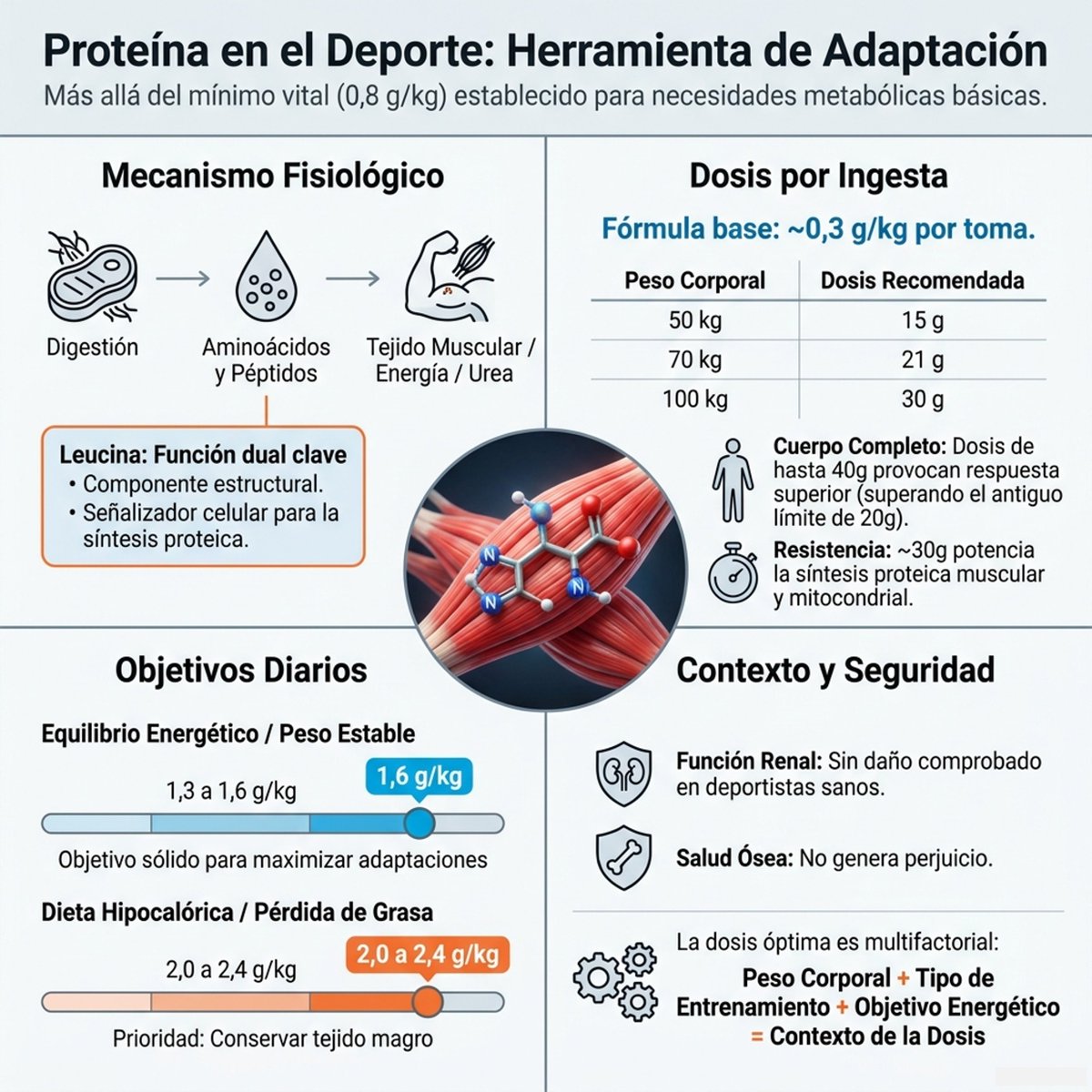 ChicharroJL's tweet photo. PROTEÍNA EN DEPORTISTAS: DOSIS ÓPTIMAS PARA EL RENDIMIENTO. Las necesidades proteicas de los deportistas superan las recomendaciones generales y dependen del peso corporal, el tipo de ejercicio y el balance energético. Distribuir dosis adecuadas durante el día favorece la recuperación, la adaptación muscular y conservación de masa magra. (lee el artículo completo en BLOG JL Chicharro en https://t.co/ghlyA0rsYU) https://t.co/ZGO0EIAec2