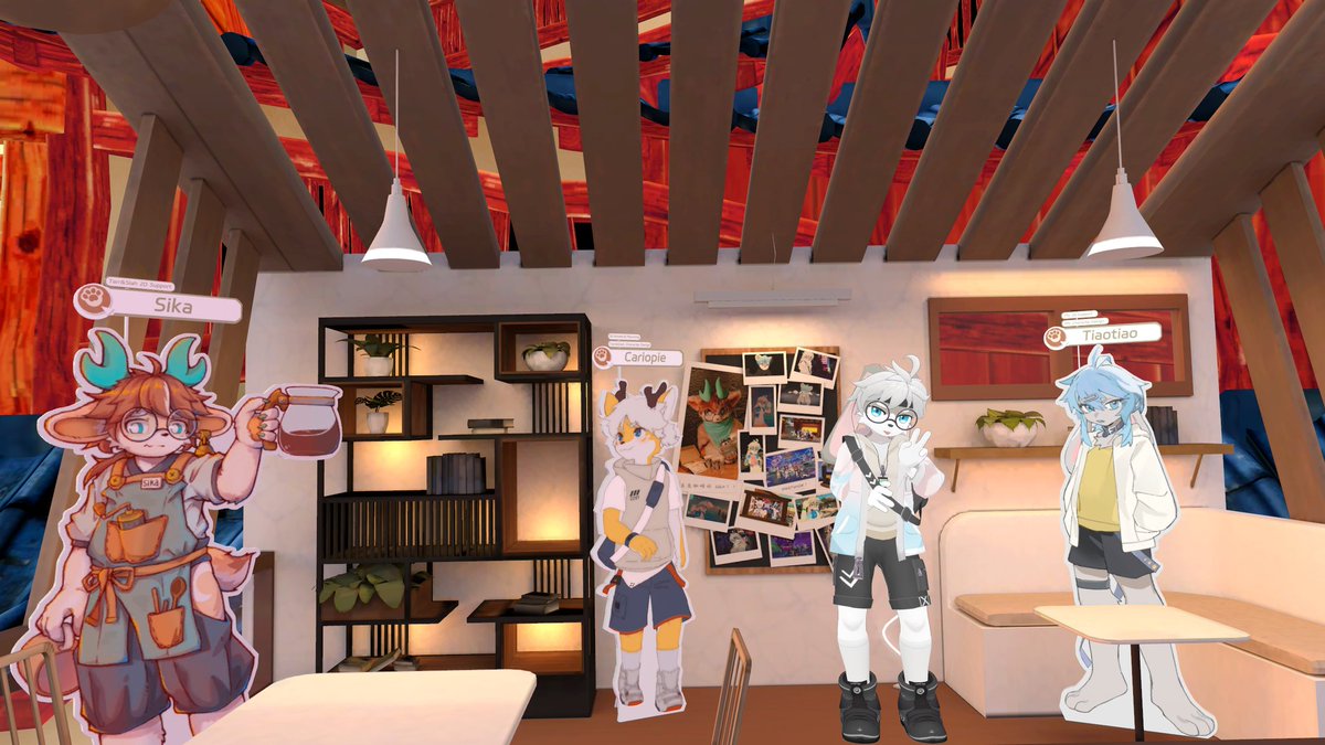 Minami025VRC's tweet photo. #Vket
サイアくんでお世話になっている「Coffee Paw Bakery」さんのブースでも撮影。
2階には作者さま一同の看板も❗
恐縮ながら撮らせていただきました。 https://t.co/IJFHFI09OW