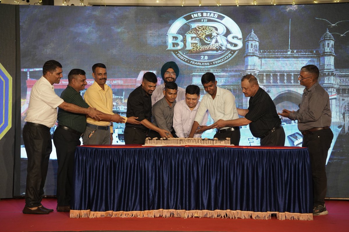 IN_WesternFleet's tweet photo. For 21 years, #INSBeas has sailed with distinction, standing as a steadfast sentinel of India’s maritime frontiers and upholding the highest traditions of the Indian Navy.

Driven by the spirit of युद्धमेव विजय  the #Feisty #Fearless #Ferocious, INS Beas remains mission-ready to safeguard the Nation’s maritime interests—anytime, anywhere and anyhow.

#HarKaamDeshKeNaam
@IndiannavyMedia