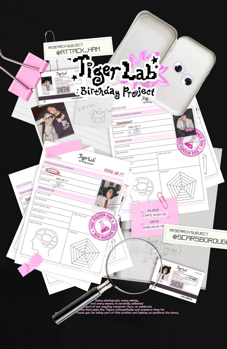 Tigelab_project's tweet photo. 𝟮𝟬𝟮𝟲 𝗔𝗧𝗧𝗔𝗖𝗞 &amp; 𝗠𝗢 𝗕𝗜𝗥𝗧𝗛𝗗𝗔𝗬 𝗖𝗔𝗙𝗘

 ╭・・・・・・・・・・・╮
  ・ name : Attack &amp; Gwangmo
 ╰・・・・・・・・・・・╮
　  ・ 🐅 CAFE ROOKIE
      ・ 🐅 8/16~8/17
  ╰・・・・・・・・・・・╯

#극동아시아타이거즈 #공격 #연광모
#RT 추첨으로 선물을 드립니다 https://t.co/QFEWmpapNA