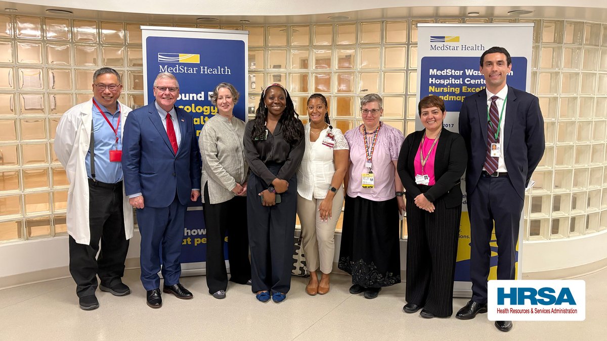 HRSAgov's tweet photo. Ahead of next month’s National Ryan White Conference, Adm. Engels &amp; HRSA leaders visited @MedStarHealth to see how HRSA’s RWHAP helps strengthen HIV care and outcomes in Washington D.C.

🔎 Learn about RWHAP: https://t.co/rU95FRsyJV 
🔗 Conference: https://t.co/oRbLTx0EPS https://t.co/90m1fT6UDN