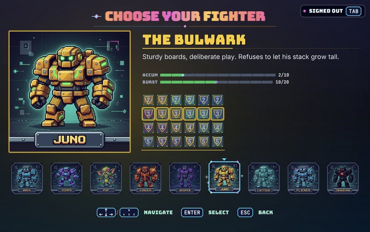 GetChonkBlocker's tweet photo. Eight Chonkers enter the grid: Brix, Tempo, Pip, Cinder, Vesper, Juno, Lattice and Flicker.

Same rules. Different attitude.

Who are you locking in first? https://t.co/7FuZVBGapl
