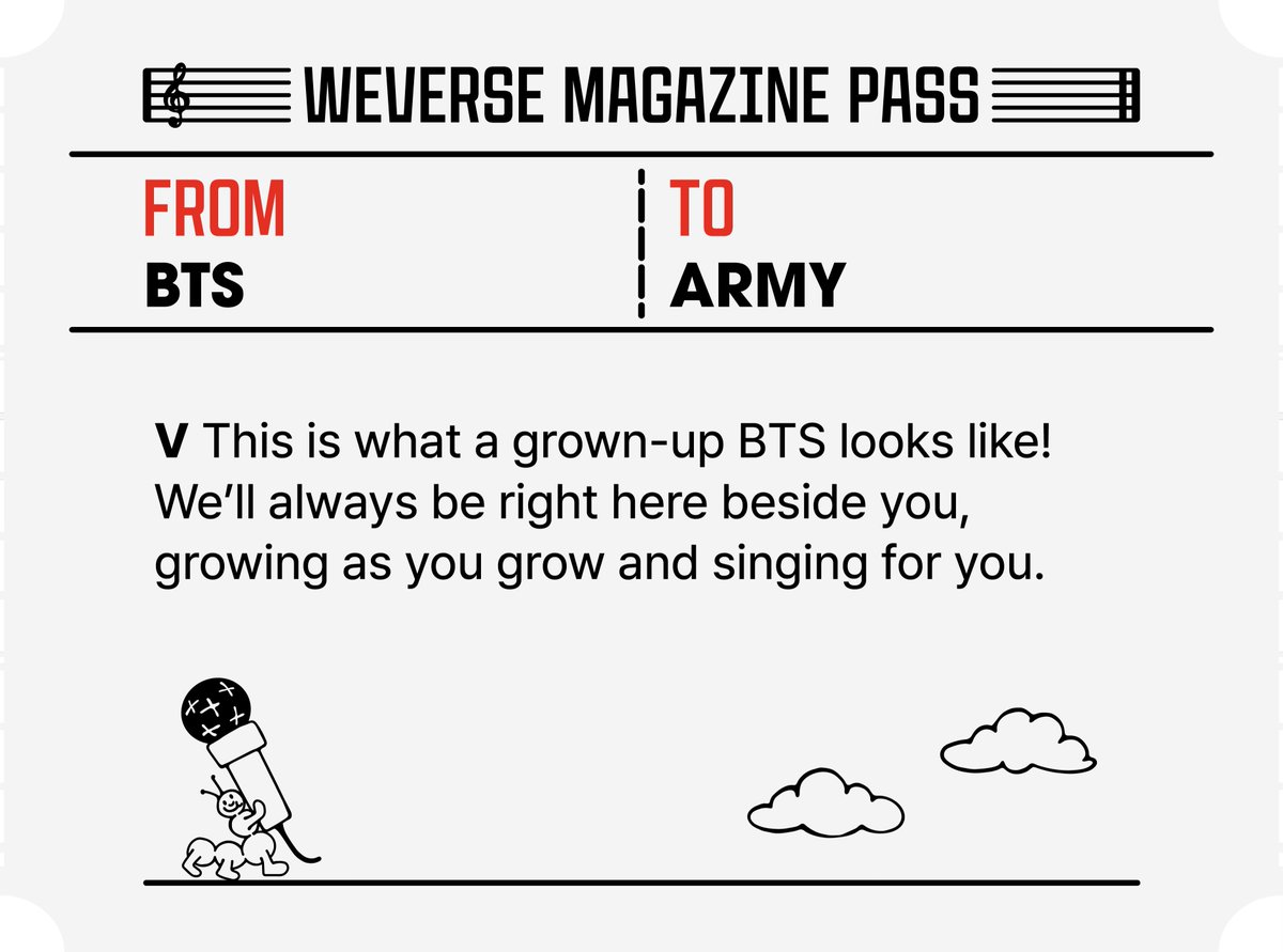 naver_taehyung's tweet photo. “This is what a grown-up BTS looks like! We’ll always be right here beside you, growing as you grow and singing for you”

- Taehyung’s message to ARMYs https://t.co/zW9l4qGoZO