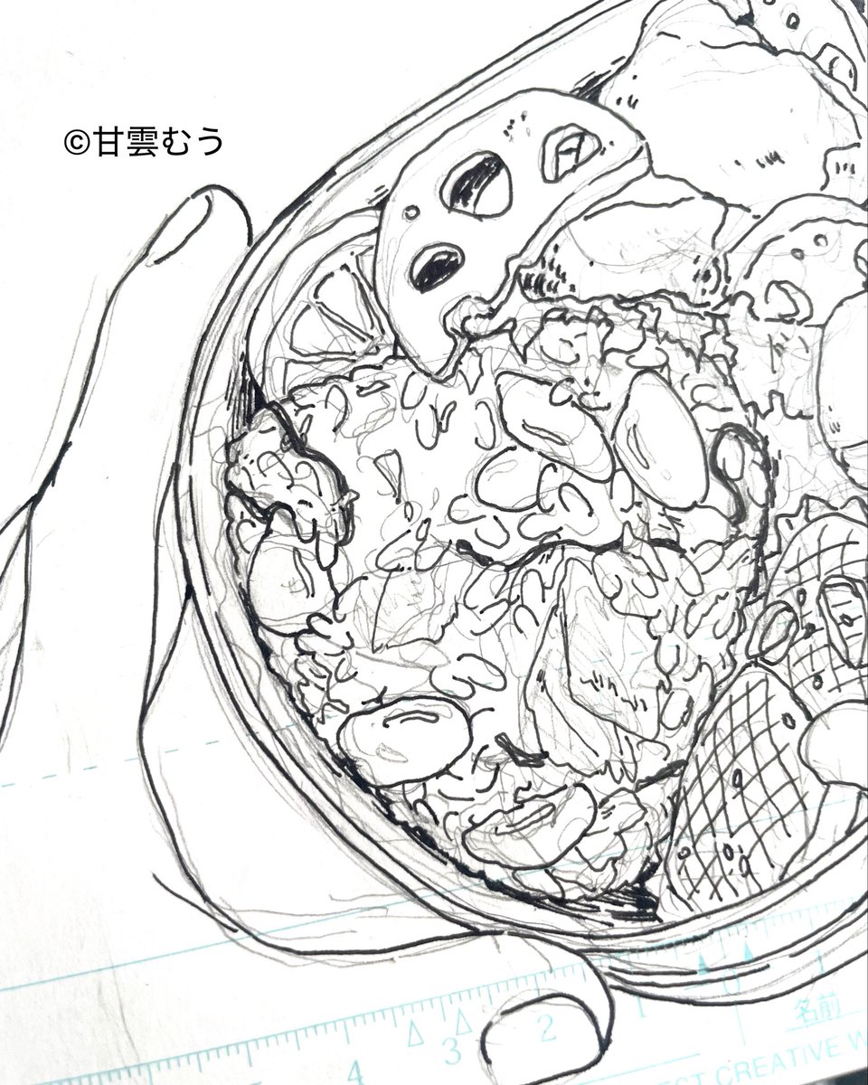 mou_illust's tweet photo. 白黒でもなるべくおいしく見えるように、、
#wip https://t.co/eFANI8QtKN