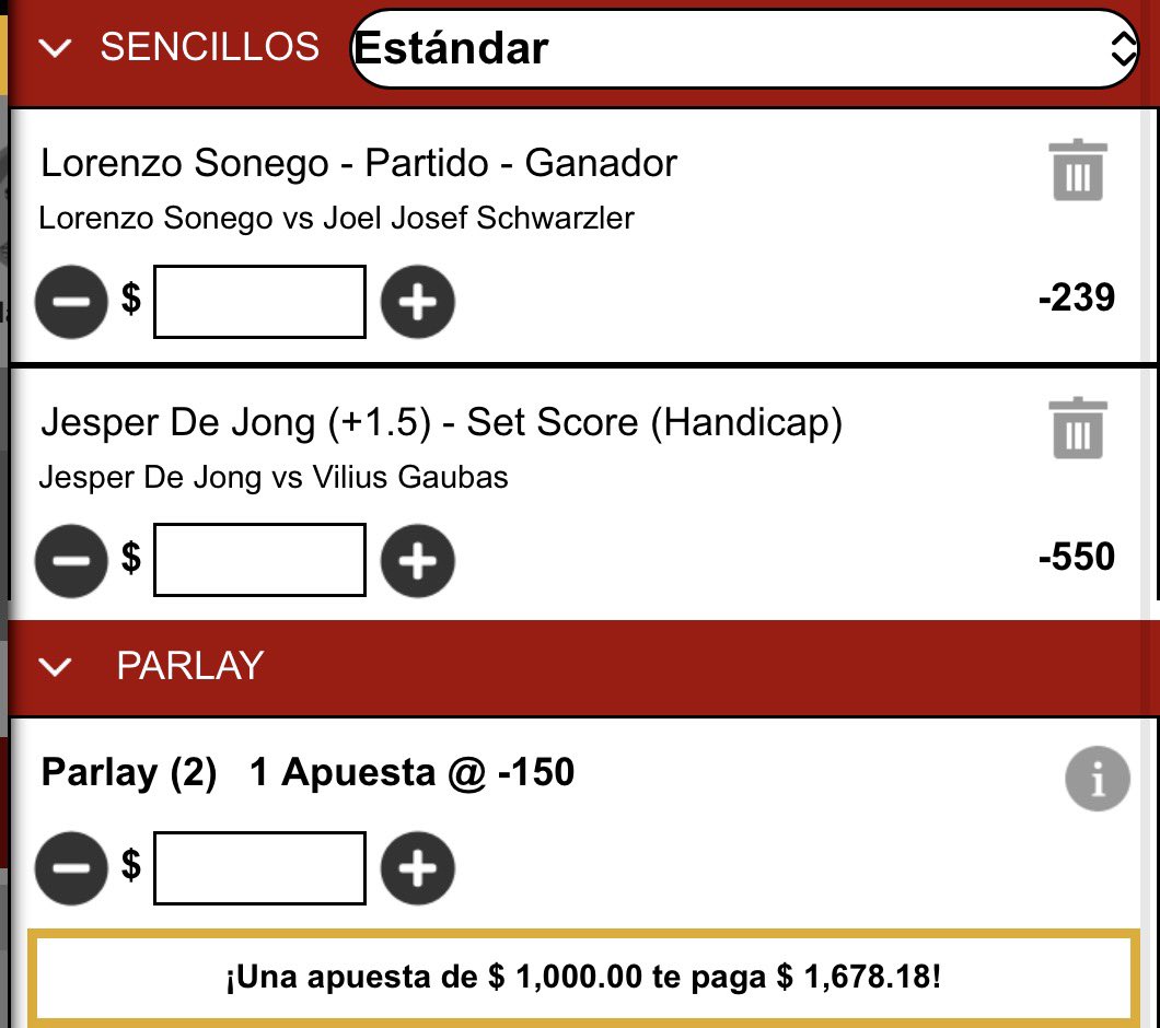 RogerHPikcs's tweet photo. Pick #1 🎾🤝

Sonego ML
De jong +1.5 (SETS)

Mañana no hay mucho, asi que volvemos a las raíces de Roger HaliBurton el tenis 🫡

Vamos por ese cash 💰 https://t.co/GMGtue1omF