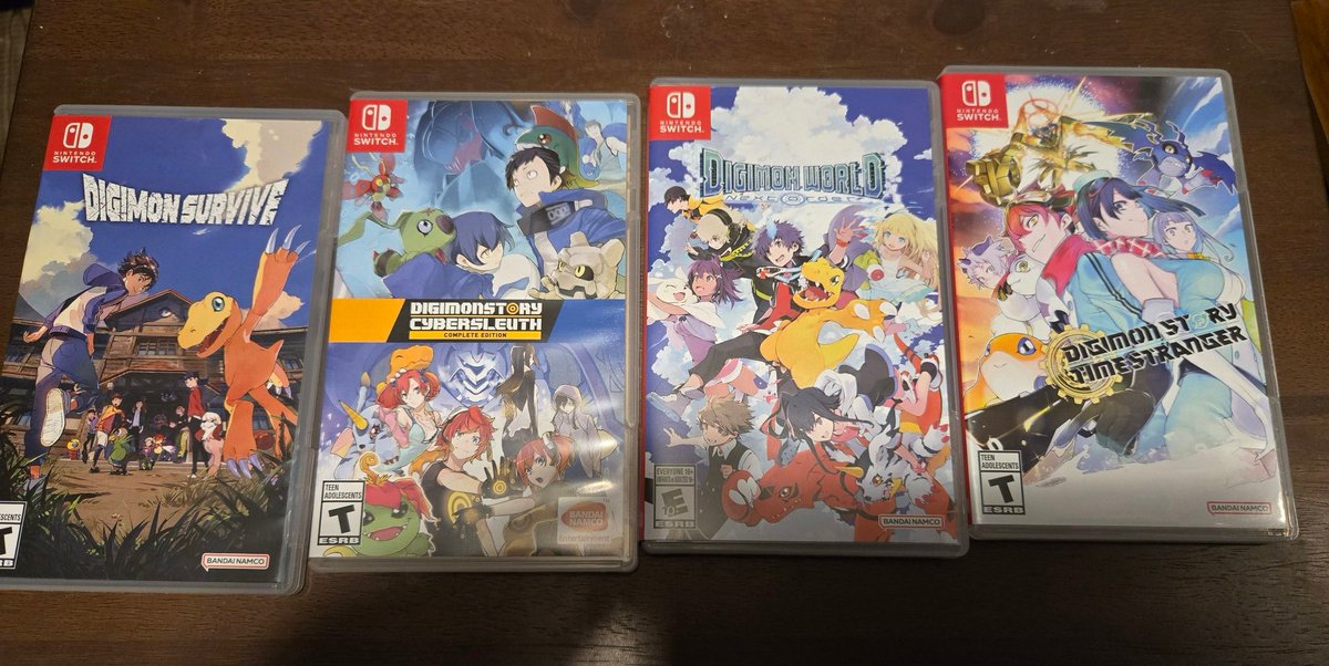 KaijuExpertAL's tweet photo. Finally got my hands on digimon story time stranger I now have all current digimon games on switch so I decided to make a display with the few figures I have #digimonstorytimestrangers #digimon https://t.co/lplKznnbe8