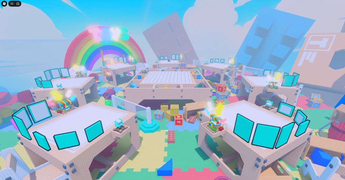 DaddyShirk's tweet photo. Another commission wrapped up. 🧱✨

Built this toy-themed map for a client!!. If you want something like this make sure to hit me up.

Discord: 755370536929984573 (@DaddyShirk)

What's your favorite detail? 👀

Reposts are always appreciated. ❤️

#Roblox #RobloxDev #RobloxStudio #RobloxBuilder