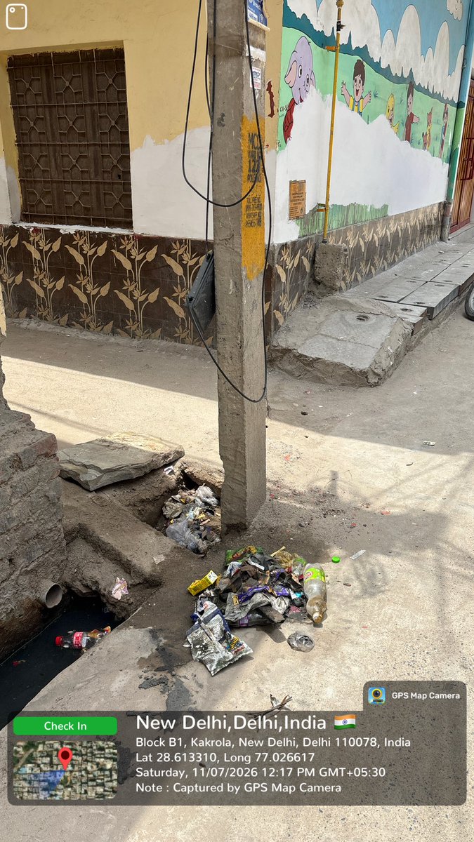TNWA_DF's tweet photo. @DC_NGZMCD @MCD_Delhi
Why has no strict enforcement action been taken against this school despite the apparent obstruction of the main side drain, causing a public nuisance and posing a serious sanitation and flooding risk to the residents of Tara Nagar?
The attached photographs clearly show construction debris (malba) dumped into the drain along the entire frontage of the school’s boundary wall, obstructing the natural flow of storm water.
Such acts appear to violate the obligations relating to public drains and the prohibition against causing obstruction or depositing waste in municipal drains under the Delhi Municipal Corporation Act, 1957, including the Corporation’s powers to remove obstructions from public drains and to initiate action against those responsible. The continued inaction also undermines the Corporation’s statutory duty to maintain public drains and public health.
We request: ✅ Immediate joint site inspection by the concerned Engineering and Sanitation officials. ✅ Removal of the dumped debris and restoration of the drain to its original condition. ✅ Identification of the responsible persons and initiation of appropriate proceedings under the applicable provisions of the DMC Act, 1957, including recovery of removal costs and imposition of penalties, wherever warranted.
Residents should not be made to suffer due to blatant encroachment and obstruction of public drainage infrastructure.
#TaraNagar #DrainEncroachment #PublicHealth #DelhiMCD