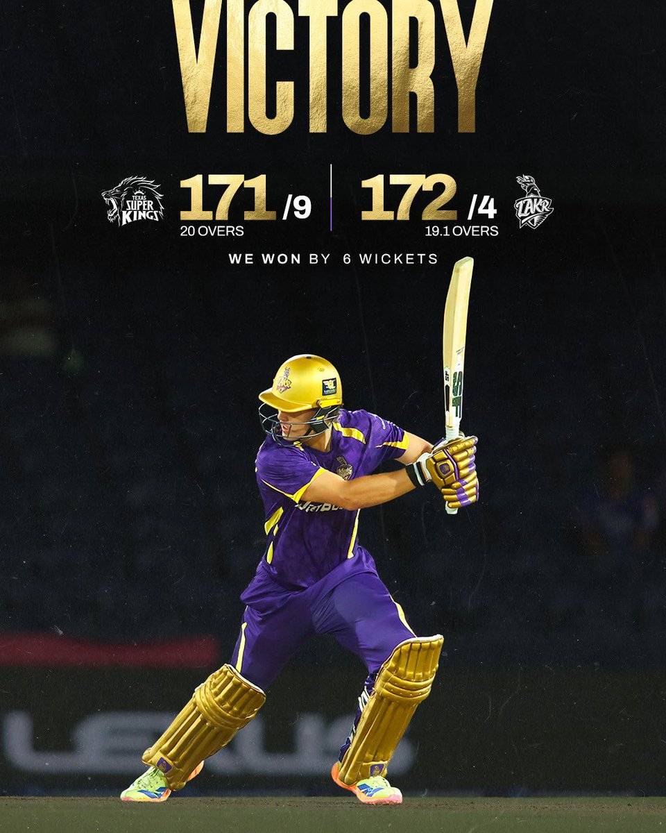 LA_KnightRiders's tweet photo. See you in the Qualifier 😌💜

#WeAreLAKR | #LAKnightRiders | #MLC26 | #TSKvLAKR https://t.co/qNlF9GEX9N