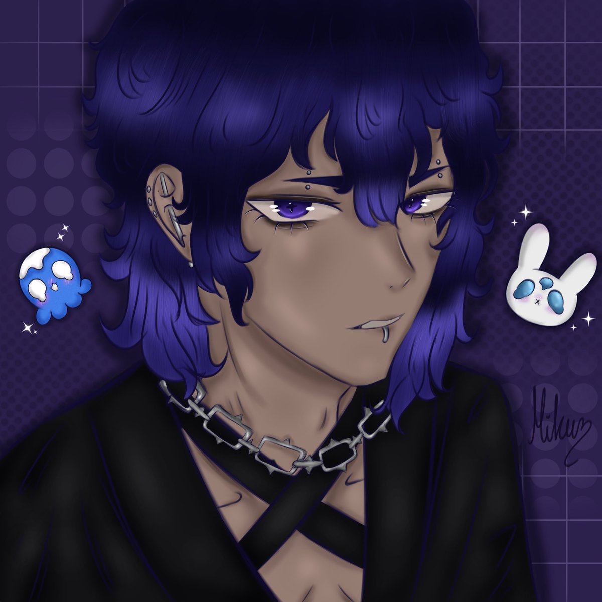 peachymikuu's tweet photo. I rarely show the other drawings I make (usually just my own OC), but I really like these drawings, so fuck it. 🙂‍↕️✌️ 
Love this Spanish funny guy with his silly streams a lot 🐺🦅 https://t.co/ovSvWu5zS9