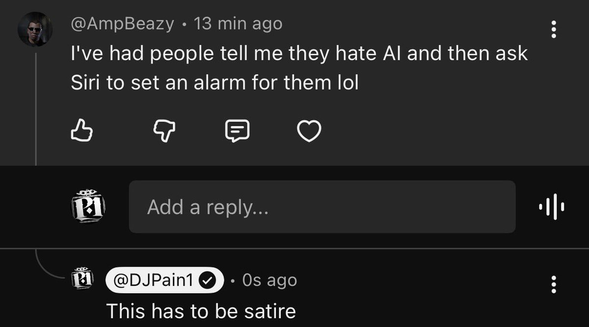 djpain1's tweet photo. I thought the pro-AI folks were just playing dumb this whole time… they’re really this dumb!? https://t.co/9fr2GPn3yW
