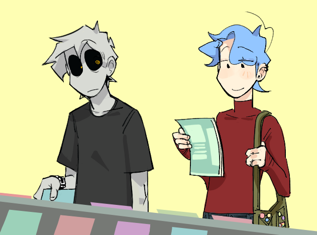 oh my gosh his hair is so blue i wonder how he gets his hair so