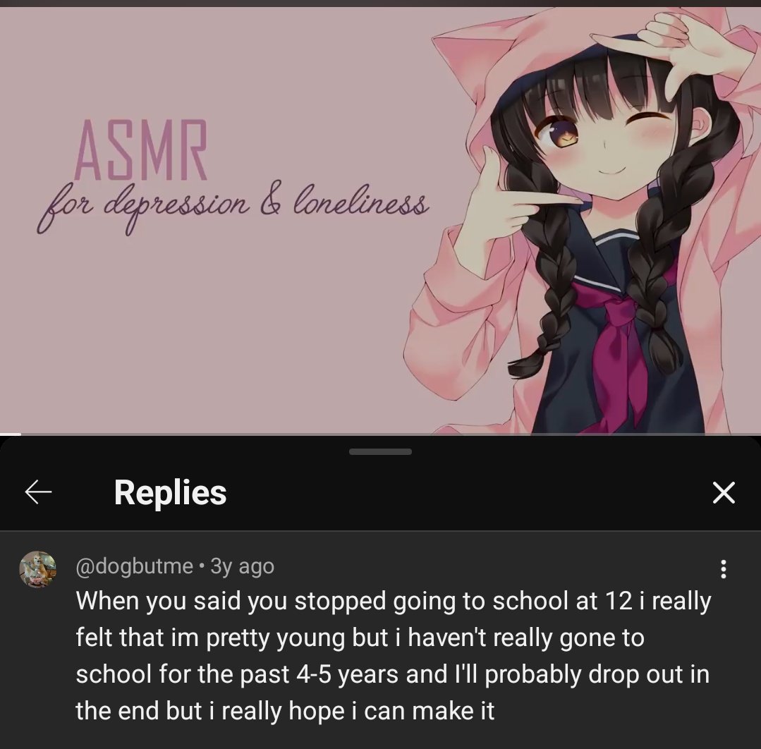 Dogbutme's tweet photo. Seeing this old comment I made kinda hit me like a truck ultimately I did drop out so sorry past me https://t.co/M2FiRONsmB