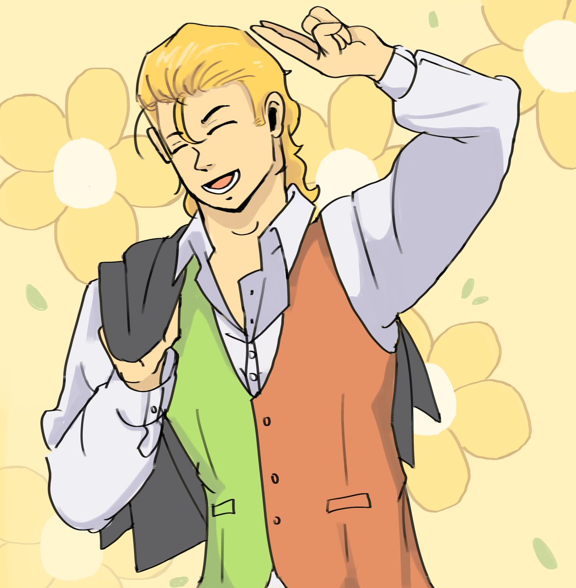 bosdady's tweet photo. I rlly see nishida as flowery so I had to put it into fruition :p #アイツの大本命 #aitsunodaihonmei #deltarune #deltarunefanart https://t.co/hU0xGdrMCQ