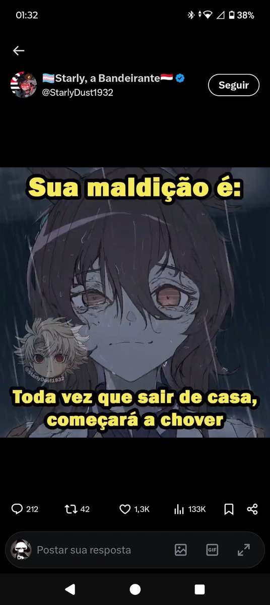 Pedrohe491's tweet photo. @StarlyDust1932 Ainda bem que eu gosto da chuva https://t.co/faQ1N22F2i