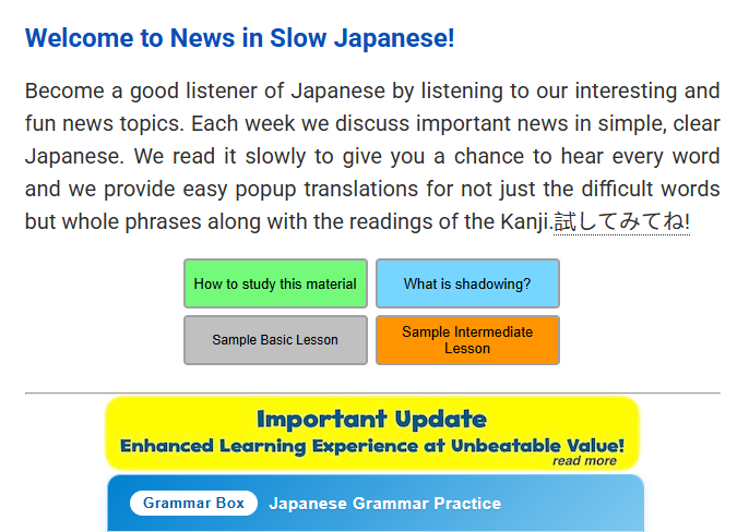 wibunihongo_'s tweet photo. Bisa tata bahasa (bunpou) tapi pas denger orang Jepang asli ngomong malah blank? 😇

Coba buka 3 web gratis ini buat latih listening dan shadowing kamu biar pronunciation-mu makin mirip orang lokal:

-SuperNative: Belajar lewat potongan klip anime, drama, dan berita pendek. Kamu bakal diuji seberapa cepat nangkap omongan mereka.

-News in Slow Japanese: Berita Jepang terupdate yang dibacain dengan tempo lambat + ada teks furigana-nya. Pas buat pemula

-YouGlish (Japanese): Tinggal ketik satu kata Jepang, web ini bakal cariin ribuan video YouTube saat orang lokal ngucapin kata itu secara natural

Save dulu twit ini biar gak hilang pas mau latihan nanti! Yang mana yang mau kamu coba duluan? 👇