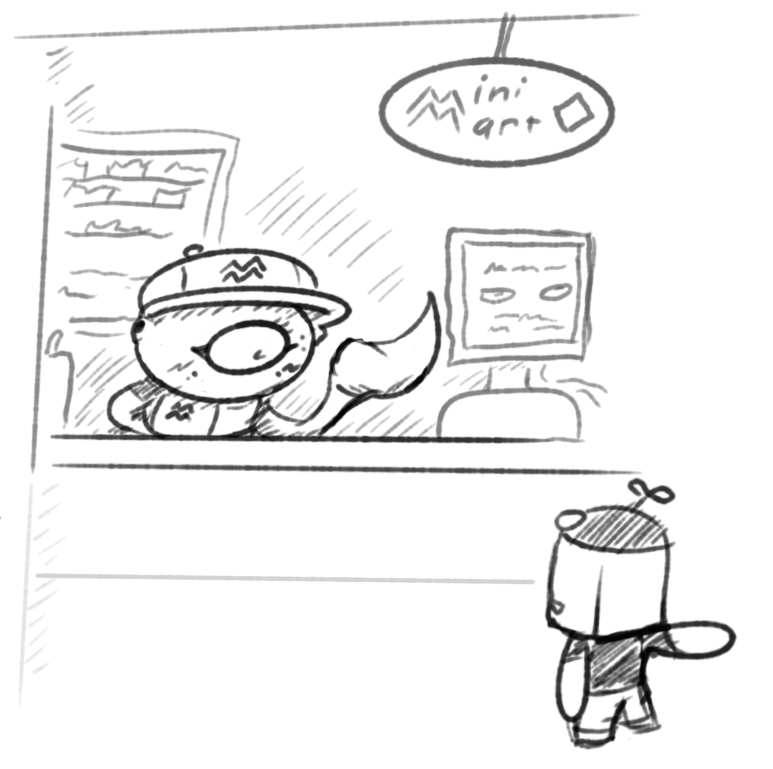 Fordemon69's tweet photo. hi y'all, sorry for the post delay. I'll leave my game’s (Mutumbu's Great Adventure) UI design and shop (and shopkeeper) concept here.

EXTRA CONCEPT (I didn't liked this one/私はこれが好きではありませんでした): https://t.co/5zNhMxdryR