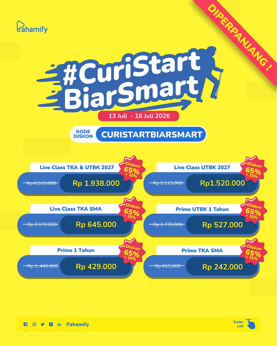 Pahamify | TO + Live Class UTBK & Ujian Mandiri tweet media