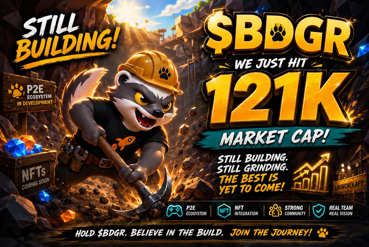 goodbye_1985's tweet photo. @blknoiz06 🐾 $BADGER is still building.

CA: "9fz2CTgCfNzDG7QRVCUCGLzCDJMmrmYM5u6zqwJNwSEL"

🎮 P2E game in development
🖼️ NFT integration coming
📈 Current MC: $98K

Still building. Always DYOR.

#BADGER #Solana #P2E #NFT #Crypto https://t.co/JnEUwIARZy