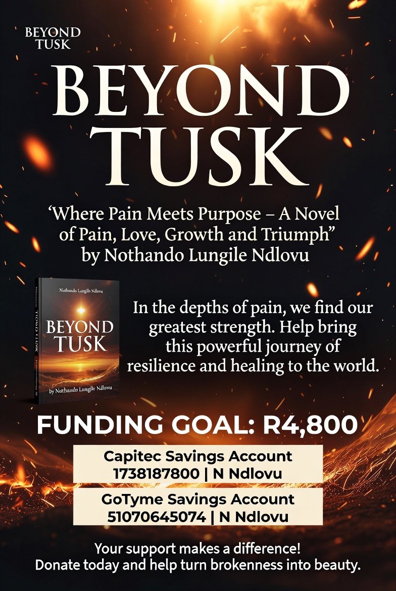 OLIPHAN69872399's tweet photo. In the savannah’s dust, an elephant’s footprint remains — a symbol of quiet strength, and new life that grows from where we step.
My book carries this same spirit. I’m just R2700 short of publishing it and sharing these stories of resilience and growth.
#Esethu
#BankOnBetter https://t.co/TmIDrPgEZc
