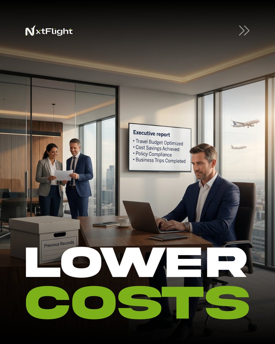 nxtflight's tweet photo. Travel isn't logistics. It's productivity. Less time managing trips means more time growing the business. Share with your ops team: https: https://t.co/Fuk7jH6QwQ

 #NXTFlight #CorporateTravel #TravelManagement #TravelTech https://t.co/39nCoCcOKb