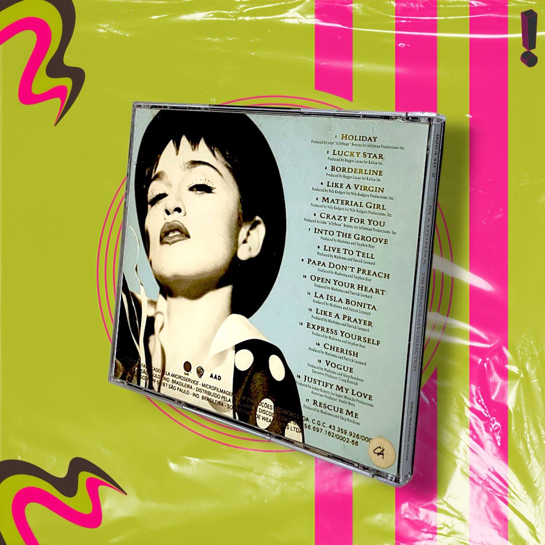 discooclub's tweet photo. CD Madonna | the IMMACULATE Collection

• Disponível em nossa loja na Shopee •

🔗 Link para compra:
       https://t.co/jwKk5ffvir 

#Madonna https://t.co/dAbncGPT4E