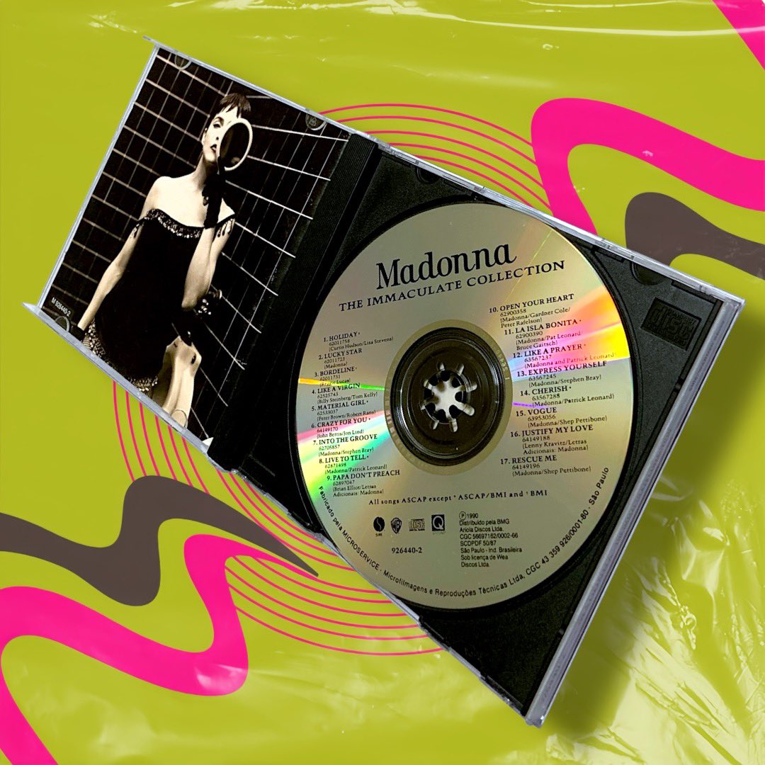 discooclub's tweet photo. CD Madonna | the IMMACULATE Collection

• Disponível em nossa loja na Shopee •

🔗 Link para compra:
       https://t.co/jwKk5ffvir 

#Madonna https://t.co/dAbncGPT4E