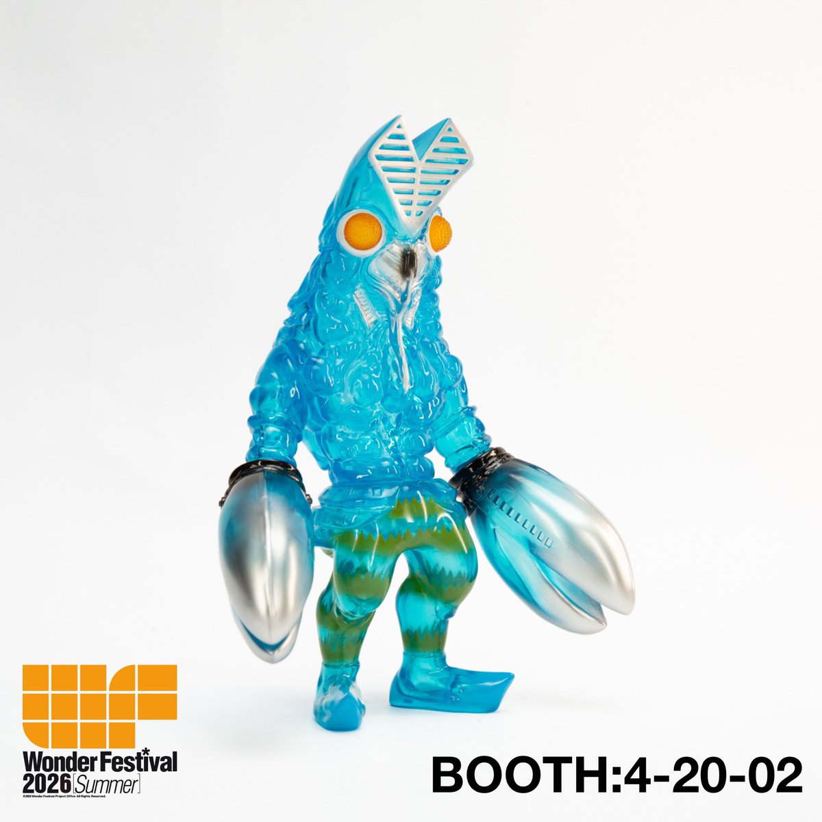 バルタン星人ワンダーフェスティバル2026 東京正规保証 Wonder Festival 2026夏 バルタン星人 版権許諾 Booth: 4-20-02