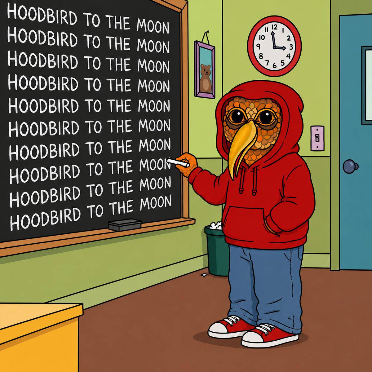 HoodBird4all's tweet photo. A new ca launched to vamp us out but OG always wins, OG $HOODBIRD launched on Noxa, Robinhood's platform https://t.co/okklpJivQO