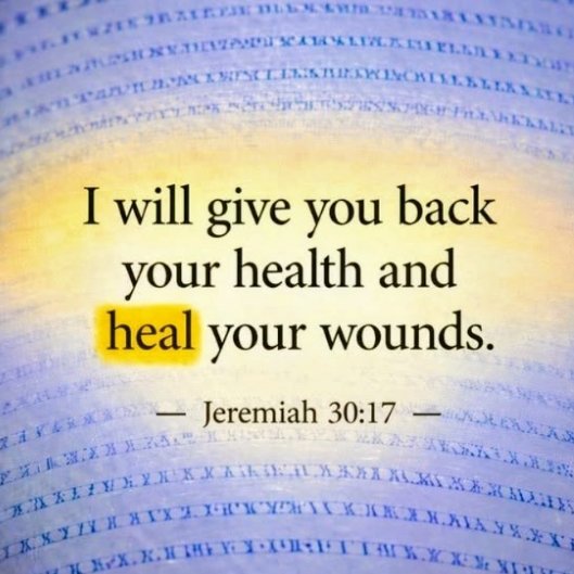 altinekasre1's tweet photo. “I will give you back your health, and heal your wounds.”

Jeremiah 30:17 https://t.co/QxDAuOGubQ
