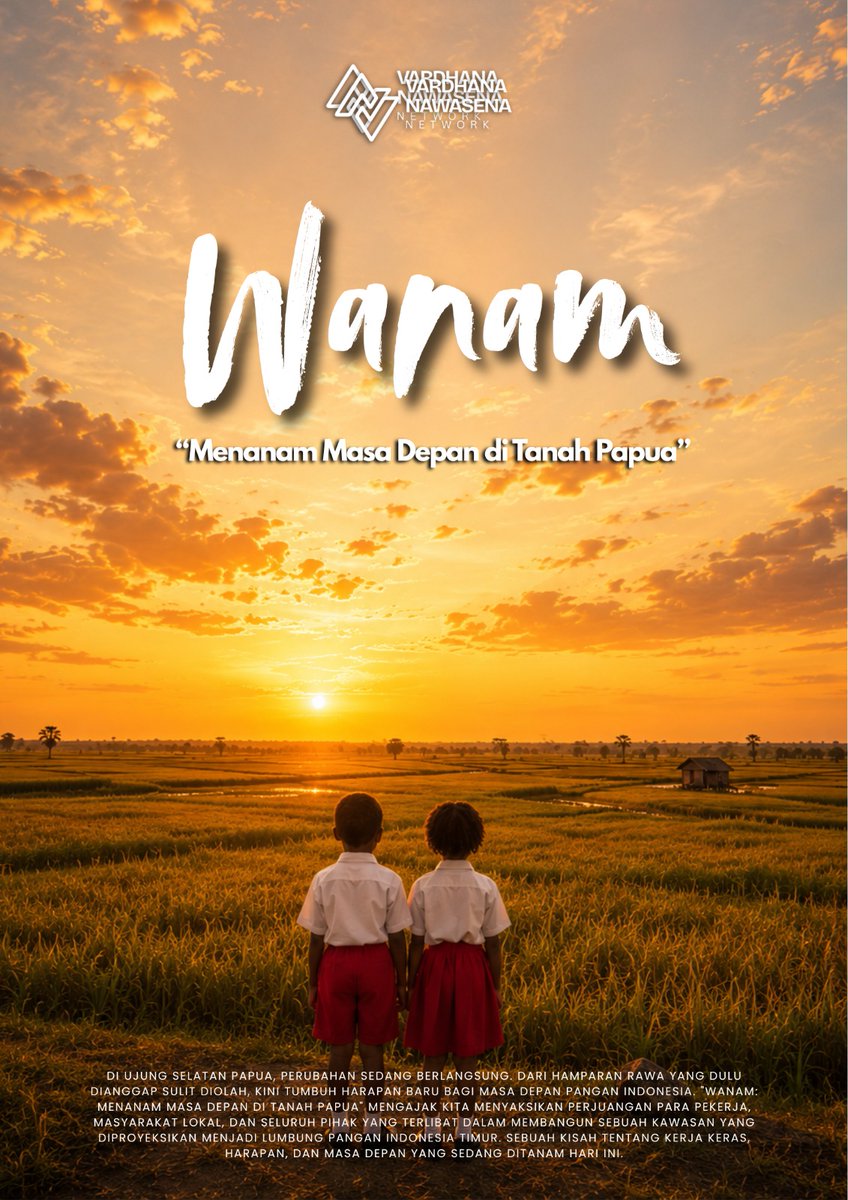 NabilaKeisha7's tweet photo. Dari rawa yang dianggap sulit diolah, kini tumbuh harapan baru bagi pangan Indonesia. ๐พโจ
"Wanam: Menanam Masa Depan di Tanah Papua" mengisahkan perjuangan nyata masyarakat lokal & pekerja membangun lumbung pangan Indonesia Timur.
#Wanam #TanahPapua #KetahananPangan https://t.co/k2p6mHyPCL