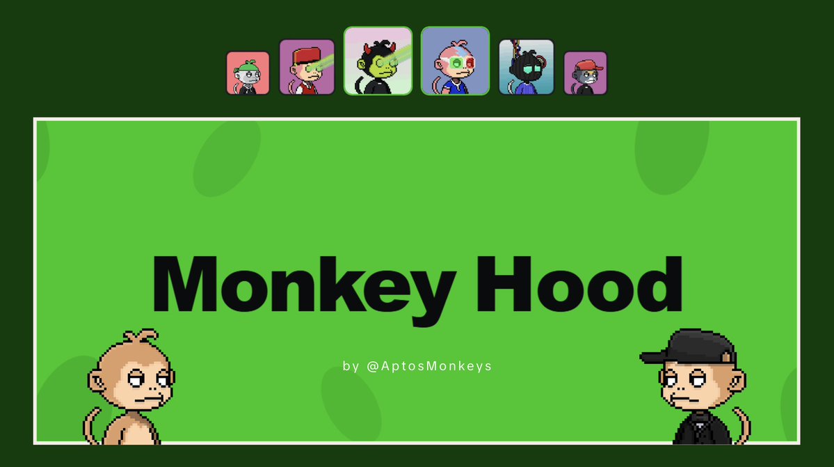 only__violet's tweet photo. hi cuties, another freemint is coming... 🐵

3 GTD wls for Monkey Hood - one of the hottest collections on robinhood atm

to join: 
follow @MonkeyHoodNFT and me 
like + rt this post 
drop ur evm wallet

winners in 12 hours or less, take ur time please💚 https://t.co/pCPkEANxoF