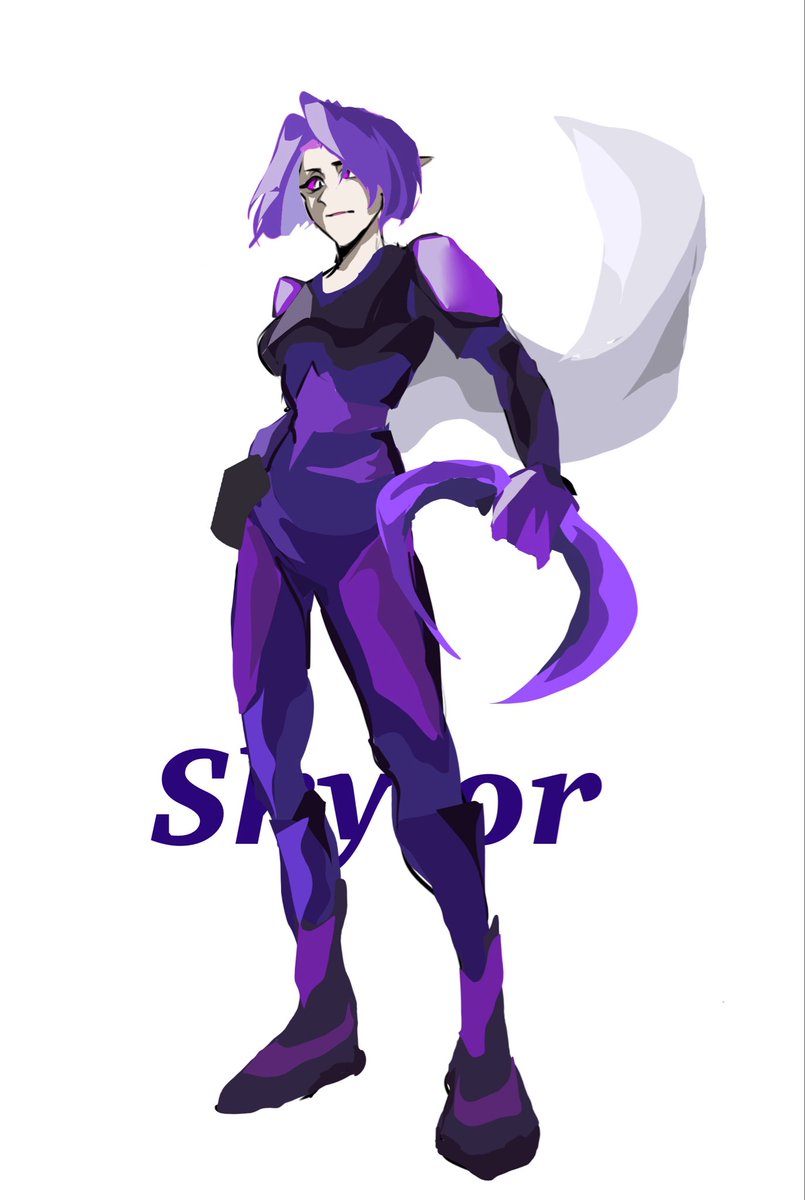 Raven1670003's tweet photo. #Rainimator #art 
I forgot how she drew her other weapon 😭😅 https://t.co/0mMcz9JbQu