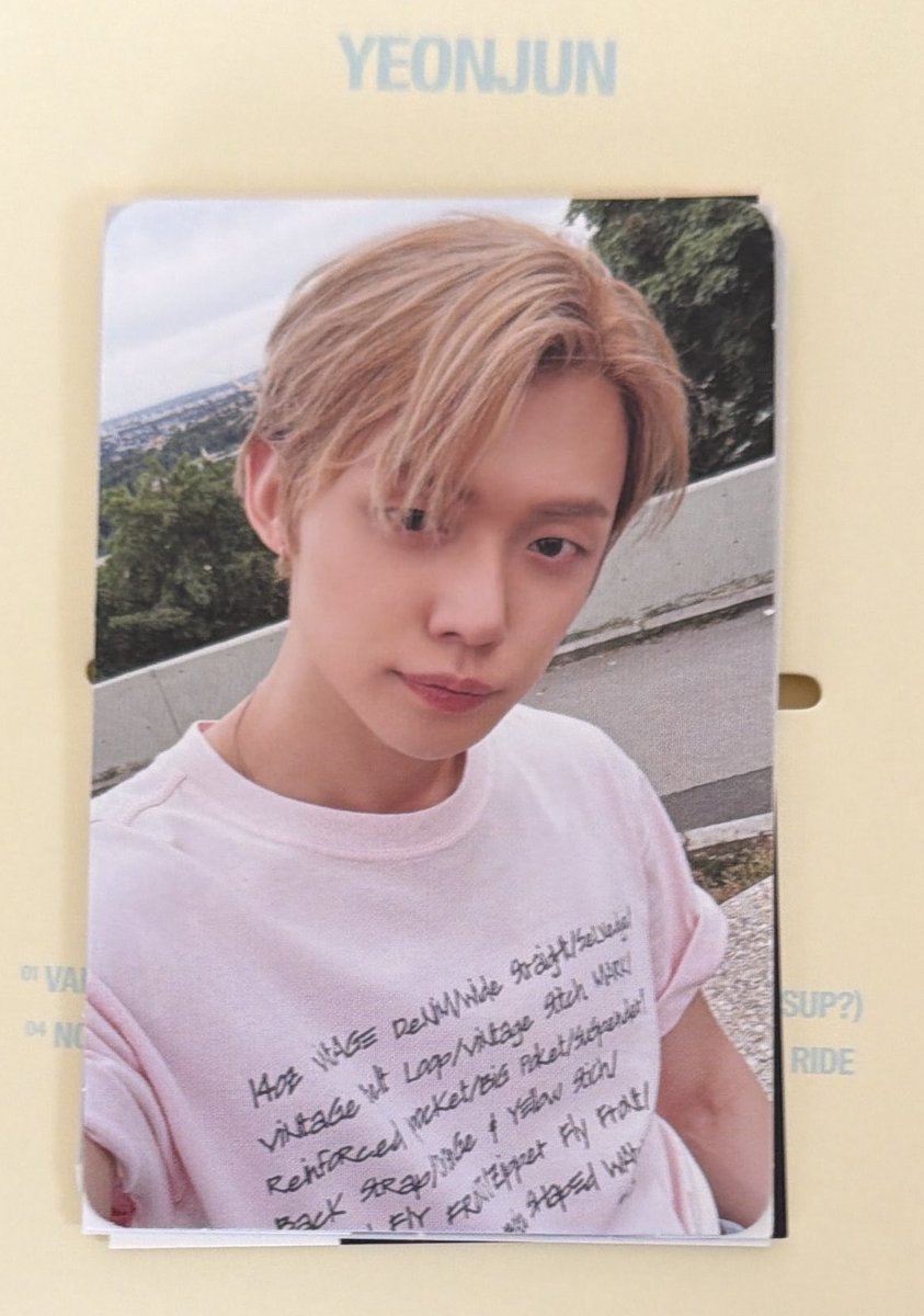 jiroyeoho_a's tweet photo. TOMORROW X TOGETHER ヨンジュン YEONJUN 'NO LABELS: PART 02' weverse album トレカ　交換

譲　画像参照
求　💖　🍦ヨンジュン

郵送希望📮
お心当たりのある方はお気軽にお声掛けください🙇‍♂️

#ヨンジュン #交換 #txt交換 https://t.co/XHNlhUkVq8