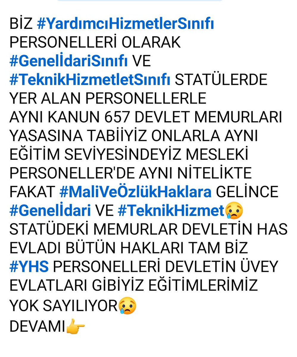 Fetaysabanc2's tweet photo. SYN @RTErdogan @dbdevletbahceli @Akparti @MhpTbmmGrubu @isikhanvedat @drmemisoglu @Yusuf__Tekin @abakingurlek  #YardımcıHizmetlerSınıfı PERSONELİNE 25 YILDIR SÖZ VERİLİYOR TUTULMUYOR DAHA NE KADAR BEKLEYECEĞİZ? https://t.co/nVXpHOFcLM