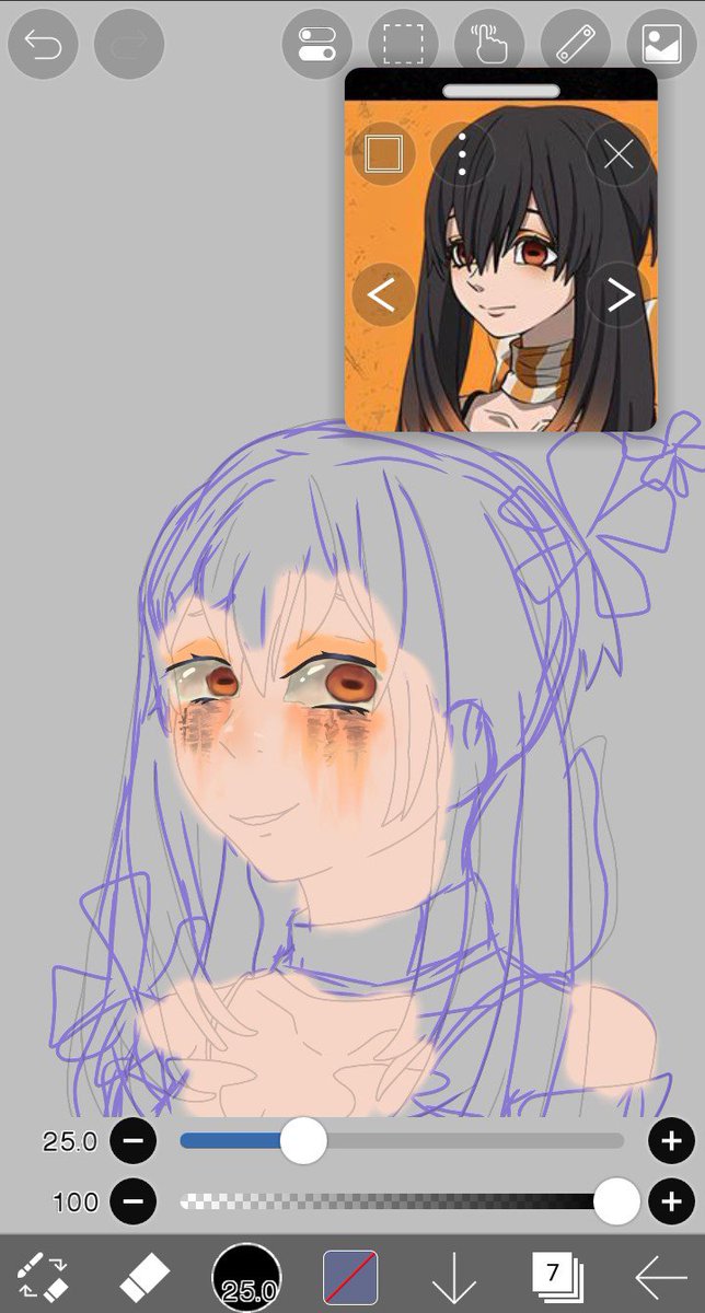 Gabrileiwukz's tweet photo. I love Amo but I hardly ever draw her so I decided to practice my blender by drawing Amo 🧡🧡#gachiakuta #gachiart #gachifanart https://t.co/dRLKD5pBGm