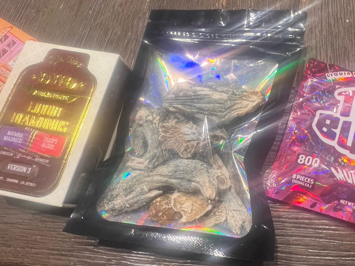 sickmaus's tweet photo. hi twt!!! ^_^_^ im using hotspot rn to post and stuff atm im still in another state. currently eating more shrooms rn i took a 100mg gummy &amp; a blinker before thjs https://t.co/BcdDEnp3hG