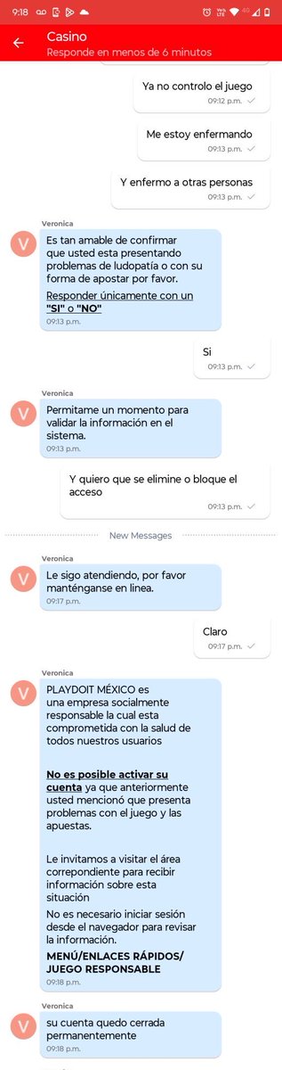 Unyuca's tweet photo. Llegar a este punto es una locura, y ojo, no puedo empatizar con un usuario que se la pasaba insultando a mujeres en “x”.

Cerrar tu cuenta no sirve de absolutamente nada, te puedes crear una cuenta en 1 minuto en cualquier casino, lo único que sirve es aceptar la responsabilidad de los actos y acudir a atención psicológica…