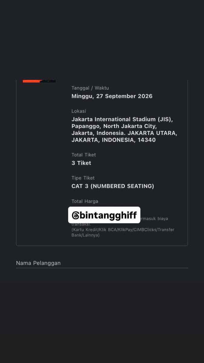 bungkeyk's tweet photo. Sekarang gini aja kita jual murah yang mau tiket the weekend cat 3 day 2, sisa 1 tix harga 2,7. Minat bisa dm aku disini atau ke ig bintangghiff☺️

Alasan dijual murah gara gara temen ga jadi ikut konser
 #zonauang #wtstheweekend #cat3 #murah https://t.co/0jWu6fggTW
