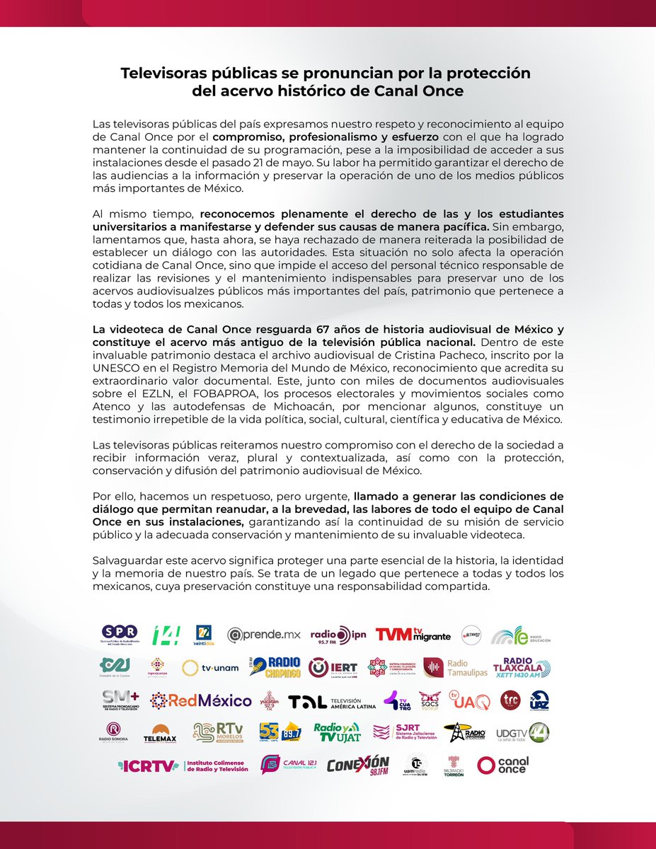 Canal Once tweet media