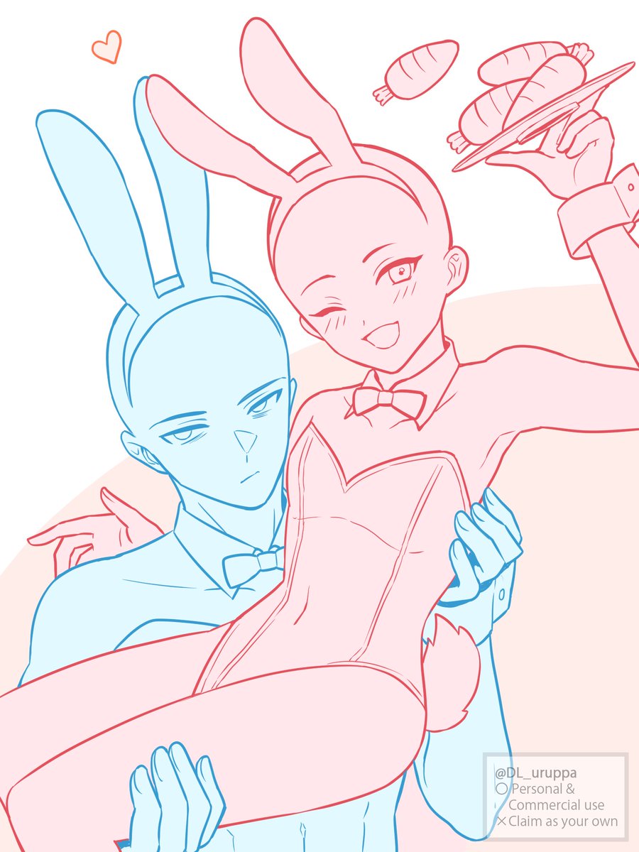 DL_uruppa's tweet photo. Let's draw Bunnies' Welcome🐰
￣V￣￣￣￣￣￣￣￣￣￣￣￣￣

-2인 F2U
#트레틀 #트레이싱 #이메레스 #トレス素材 #うるっぱの素材 #バニーの日 https://t.co/X20kHZa0m1