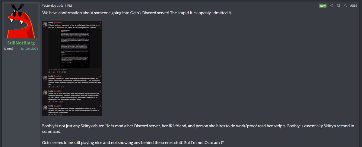 mrb00bly's tweet photo. @jispylicious @OctorokR heres his post. We've suspected this is him behind the scenes for a while and even clowned him for it along with his many other sock accounts but this is about as blatant confirmation that theyre the same person you could possible ask for. https://t.co/C5m2Zdhbgk