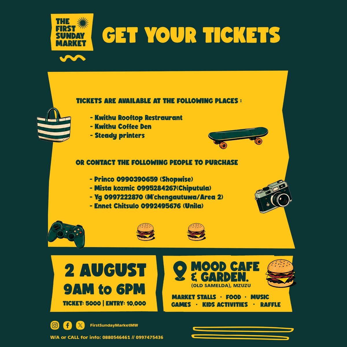 AudioRockSwisha's tweet photo. 📍Mood Cafe &amp; Garden, Mzuzu. 
🟢  2nd August, 2026.
🎟️ Tickets: MK5000 // ⛩️ Entry: MK10,000

#FSMMz #UwunsoNdiMsika https://t.co/MtgkbG7jVE