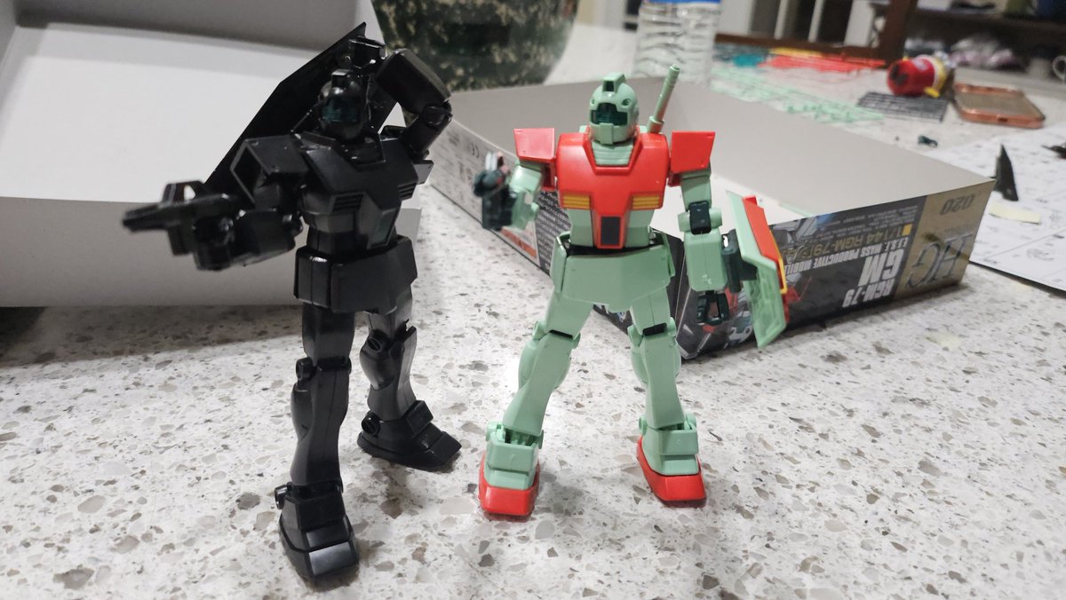 nickbau5's tweet photo. Was at my parents place with my niece visiting from Florida and I think I got her hooked on gunpla. Last week she was looking for a craft to do and I gave her one of my EG Gramps, she liked it and today I gave her a HG GM. We built together and she loved it. https://t.co/Y30mqz0XBH
