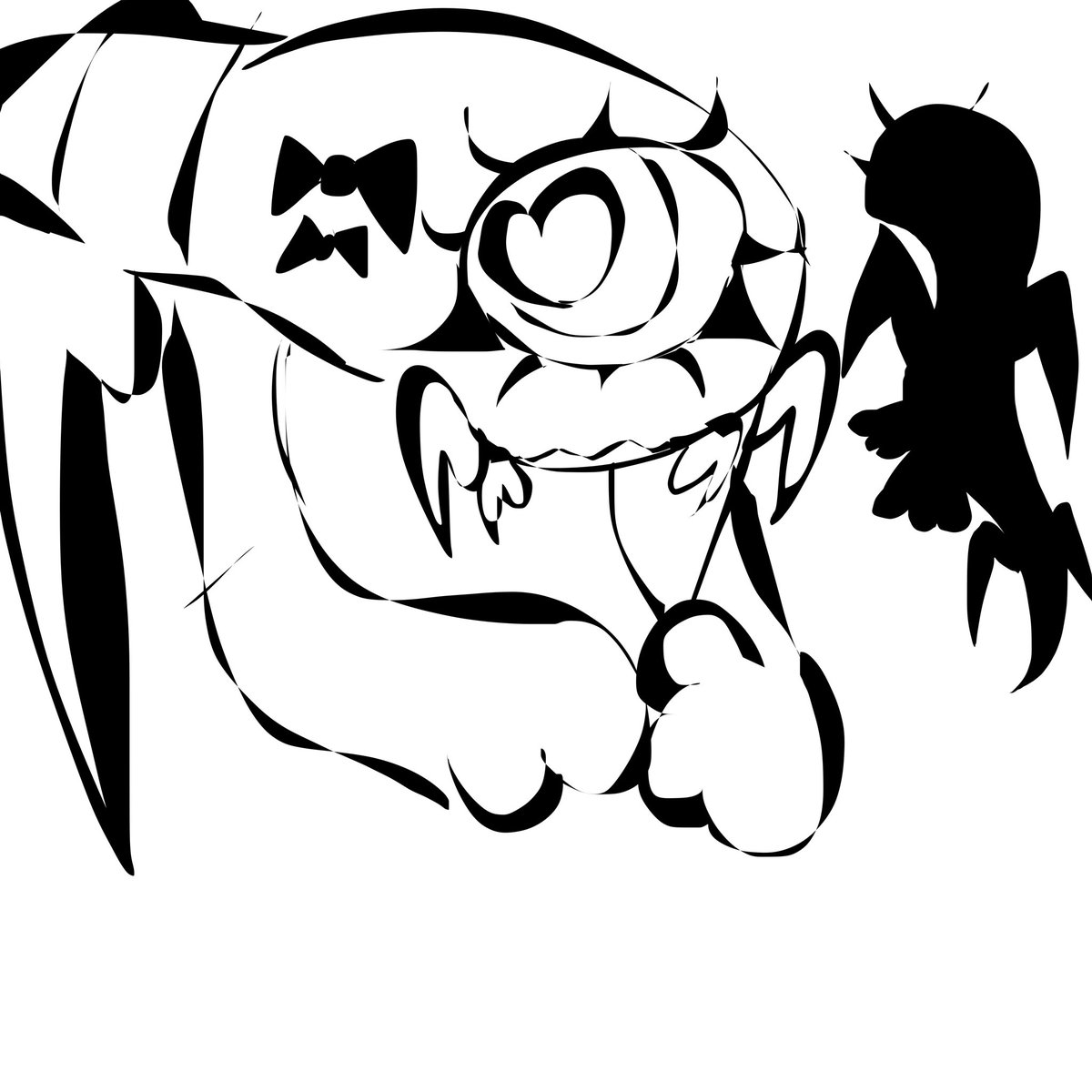 feargeyt's tweet photo. i like doodling assimi as a whole bunch bullshit. She could be a wormtipede #assimilation #mabtpias https://t.co/sHJ4yRTMw7